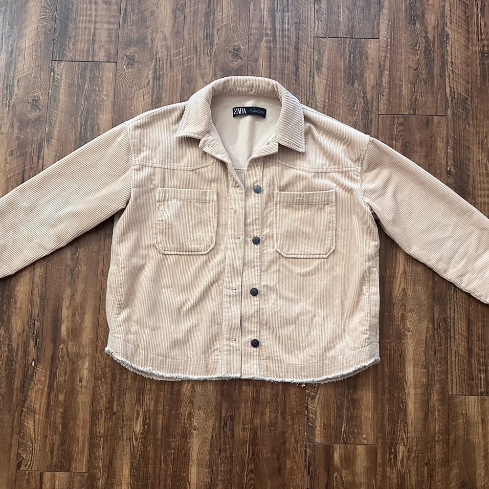 Zara corduroy overshirt jacket small - Picture 2 of 5